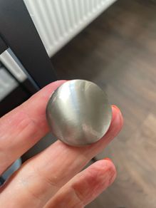 Chrome chest of drawer knobs