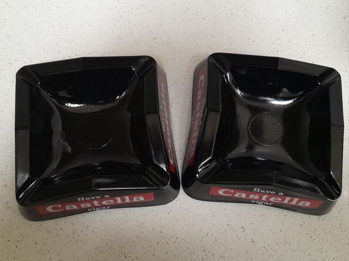 2 Vintage Castella Cigar Ashtrays