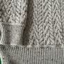 Aran Crafts Celtic Jacquard Zip Sweater | Oatmeal size L Image 5