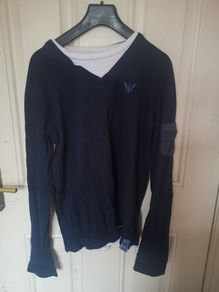 Diesel navy size 2 mens long sleeved top