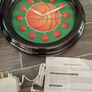 Neon Sports Basketball Quartz Wall Clock  Brand New Image 2