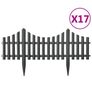 Lawn Edgings 17 pcs Anthracite 10 m PP Image 2