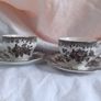 Wedgewood Oriental Pheasant Cups & Saucers. Image 2