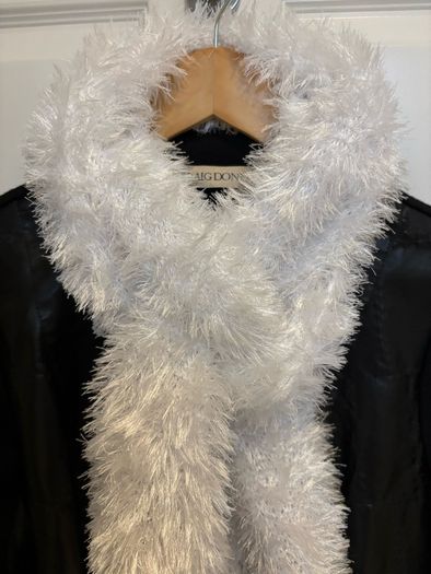 Scarf - White Fluffy