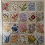 Vintage 1930s Kensitas Silk Flowers Framed Embroidered Panel (38 x 41 cm) Image 2