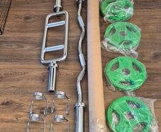 large brand new bars and radial plates