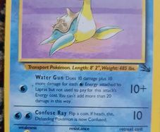 Lapras Non Holo Pokemon Card