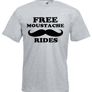 Free Moustache Rides  Mens funny rude t-shirts Image 4