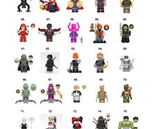 Marvel DC Super Hero Minifigures Lego Compatible (D-L)
