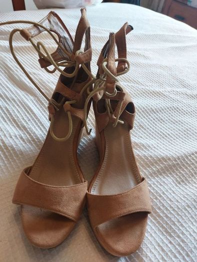 Camel Suede Sandals