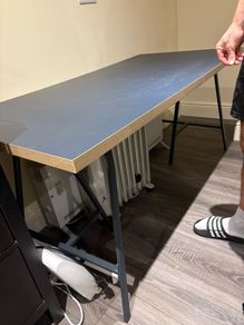 IKEA Desk + 2 Swivel Chairs