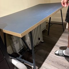 IKEA Desk + 2 Swivel Chairs