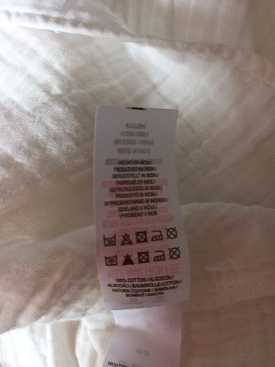 Primark  White Long Sleeved  Dress. S 10. More suited A Size 12-14.  B.N.W.T.