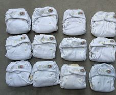 12 Little Comfort Bamboo Fitted Night Nappies 24 Boosters Irish Made
