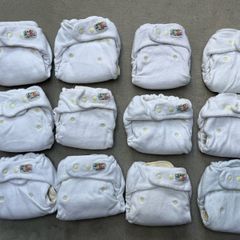 12 Little Comfort Bamboo Fitted Night Nappies 24 Boosters Irish Made