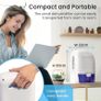 Dehumidifier 1500ml Portable Air Dehumidifier for Damp, Mould, Moisture in Home, Kitchen, Bedroom, Caravan, Office, Garage, Bathroom, Basement Image 8