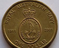Australia Dollar Rare 1911 ROYAL AUSTRALIAN NAVY 2001 UNC collectors commemorative