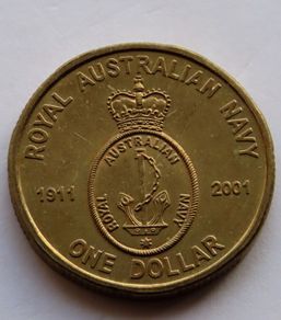 Australia Dollar Rare 1911 ROYAL AUSTRALIAN NAVY 2001 UNC collectors commemorative