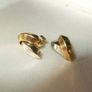 Vintage Hallmarked 9ct White/Yellow Gold Earrings Image 10