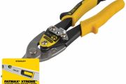 Stanley STA914563 Yellow Aviation Snips &amp; Holster Straight Cut 250mm (10in) STA914563