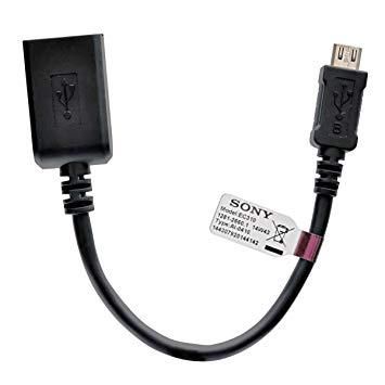 Sony EC310 MicroUSB to USB Adapter OTG Cable - Black