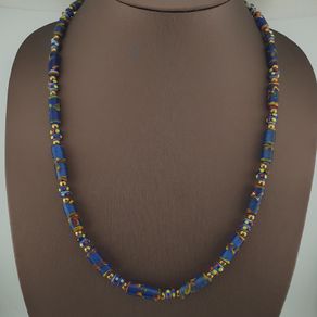 Vintage Venetian Style Floral Glass Beads Necklace