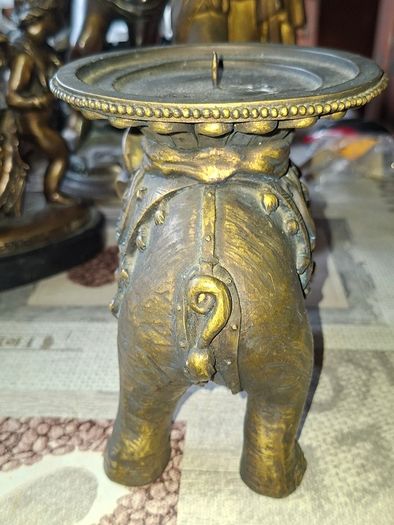 Beautiful Large Enough Elephant Candle Holder Postage Available or Collection