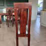 Set of 6 Solid Hardwood Dining Chairs Image 2