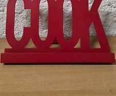 Steel cookbook stand / recipe book holder