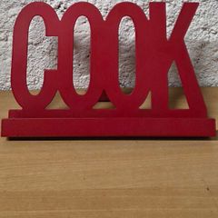 Steel cookbook stand / recipe book holder