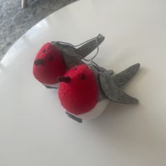 Christmas Robins Felt Decorations
