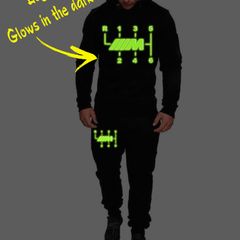 Glow in the dark BMW M sports m power Shifter Fit Hoodie Men Sports Set bmw Hoodie and trousers bmw tracksuit set