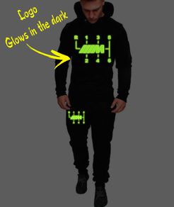 Glow in the dark BMW M sports m power Shifter Fit Hoodie Men Sports Set bmw Hoodie and trousers bmw tracksuit set