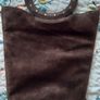 Vintage Suede Leather Studded Butterfly Handbag Image 2