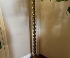 Brass Spiral Floor Lamp