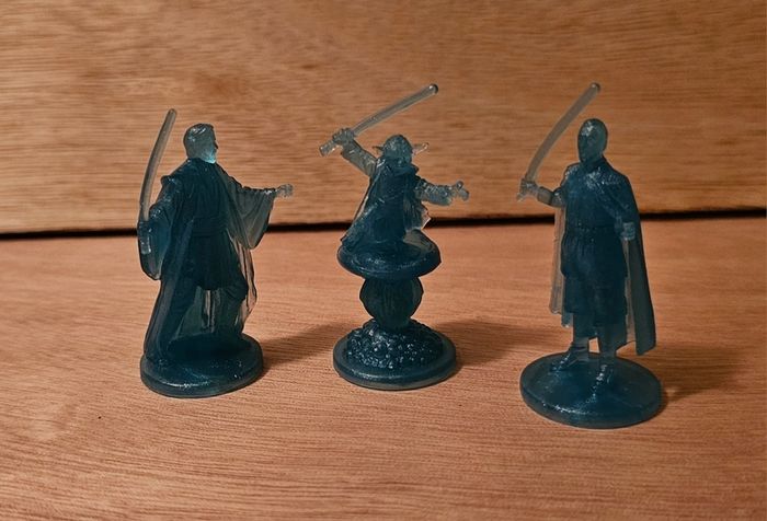 Star Wars Holographic Plastic Figures Roughly 50mm In Height As New Out Of Pack