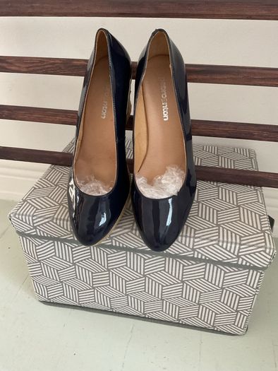 shoes wedge navy Pedro Anton size 40 wedge shoes