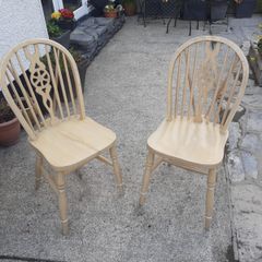 Handmade oak chairs