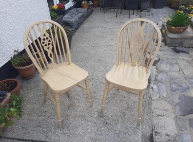 Handmade oak chairs