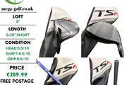 Titleist TSR2 Driver / 9 Degree / Diamana Blue S+ X5ct Stiff / Left Hand