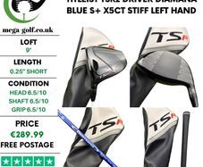 Titleist TSR2 Driver / 9 Degree / Diamana Blue S+ X5ct Stiff / Left Hand