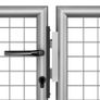 Garden Gate Galvanised Steel 306x175 cm Silver Image 4