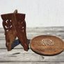 Mid Century indian hardwood and inlay elephant plant stand Image 7