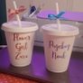 Personalised wedding glasses and hangers Image 4