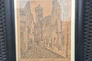 Charming Original Italian Graphite Drawing