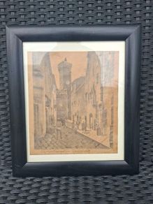 Charming Original Italian Graphite Drawing