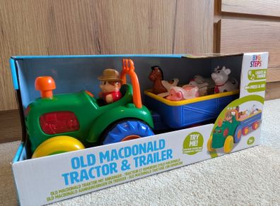Big Steps Old McDonald Tractor and Trailer