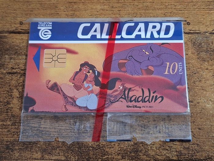 Ireland CallCard "Aladdin" Walt Disney, mint in wrapper, 1/1994, 10 Units - free standard postage