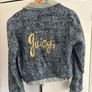 Juicy Couture Vintage Denim Gold detailed Womens Jacket- Size L Image 3