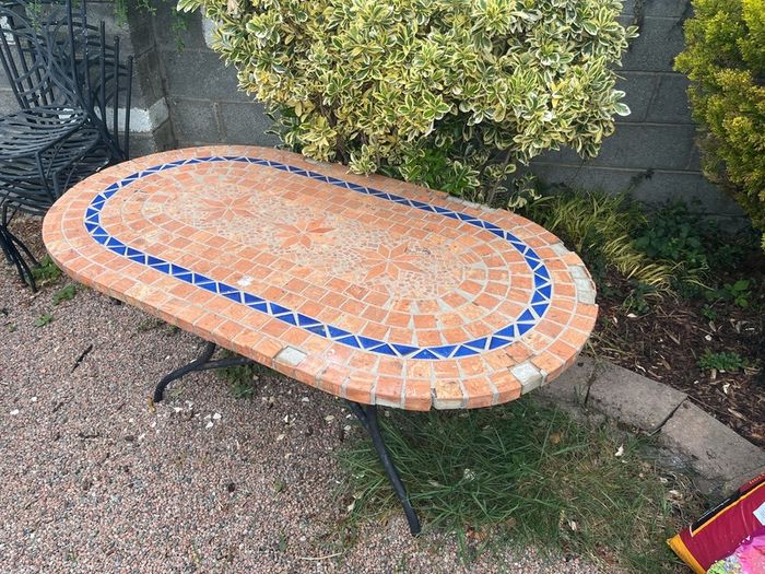 Patio table and 5 chairs